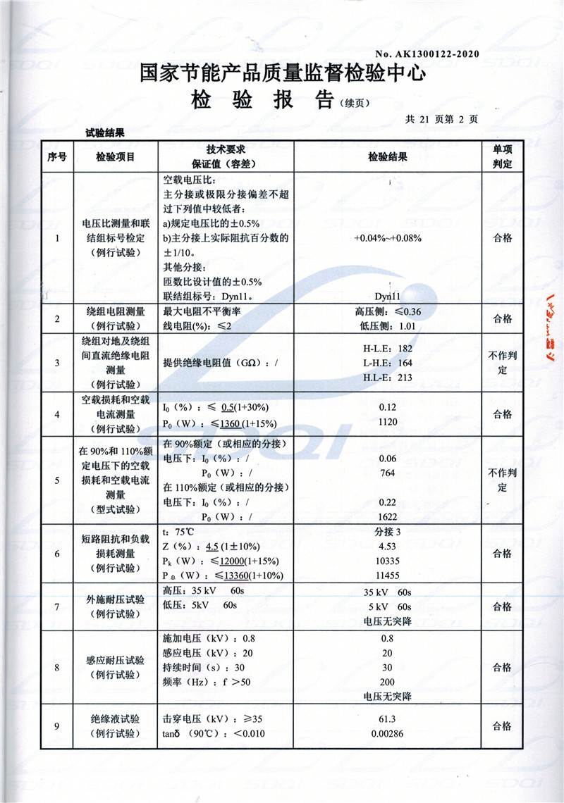 高低压试验报告-S11-1250龙子湖龙子湖龙子湖油浸式变压器-2.jpg